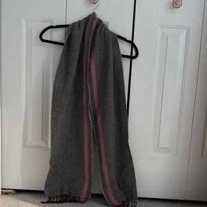 Gray and Pink Women's Scarf